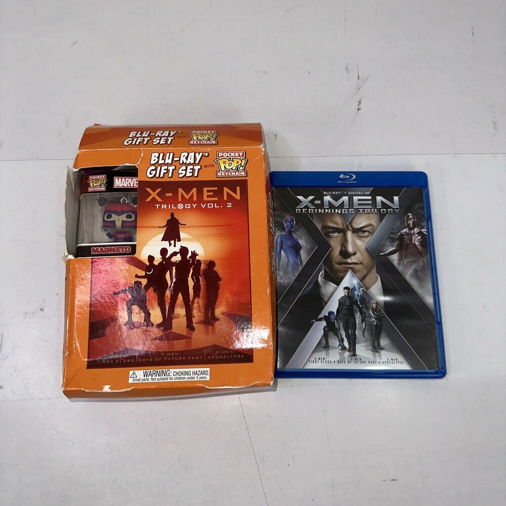 X-Men Trilogy Vol. 2 Blu-ray Gift Set with Pocket Funko Pop! Keychain Magneto